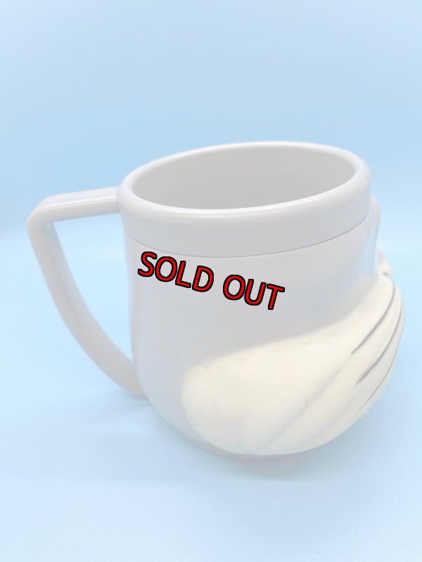 画像4:  Looney Tunes Bugs Bunny Face Plastic Mug /  ルーニーテューンズ   バックスバニー プラスチック製 フェイスマグ (4)