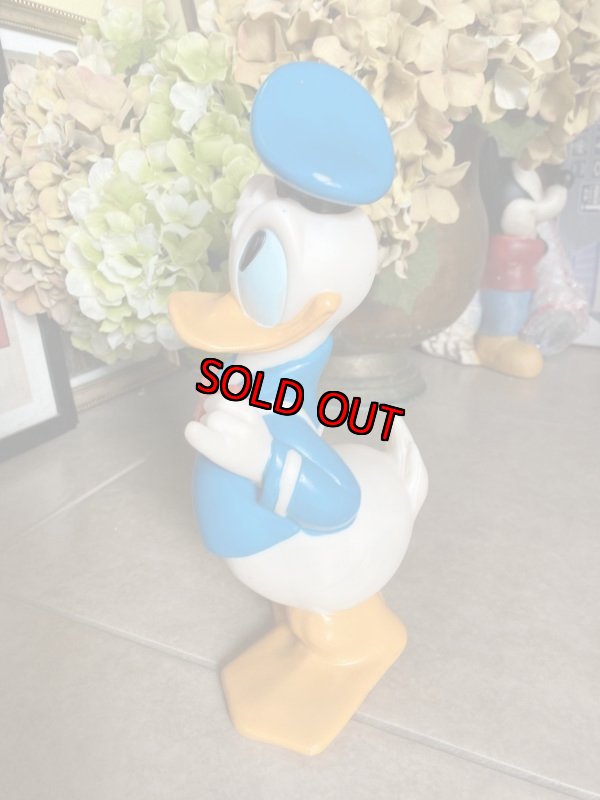 画像2: Disney Donald Duck  Vinyl doll coin bank  / ディズニーのドナルドダック、プラスチック製　貯金箱　 (2)
