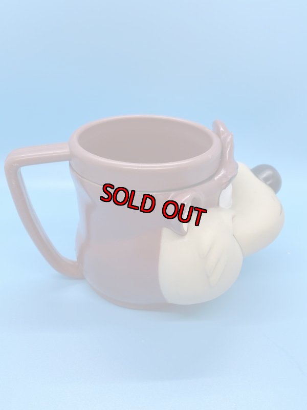 画像4:  Looney Tunes Tasmanian Devil Face Plastic Mug /  ルーニーテューンズ  タスマニアンデビル プラスチック製 フェイスマグ (4)