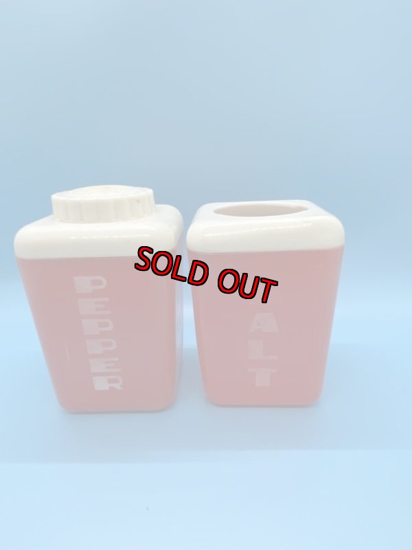 画像12: Red Plastic  Canister　With Lid  Set　Of 6 / レッド　プラスチック製　蓋付きキャニスター　6個セット　50‘s (12)