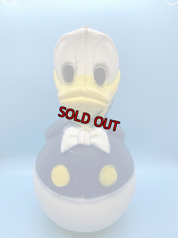 画像1: Disney Donald Duck  Rolly Polly   / ディズニーのドナルドダック、プラスチック製ロリポリ　起き上がりこぼし (1)