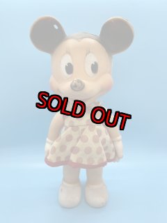 Disney Sun Rubber Minnie Mouse Vinyl Squeak Doll / ディズニー 