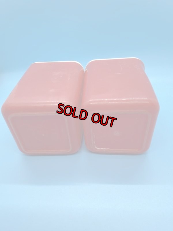 画像11: Red Plastic  Canister　With Lid  Set　Of 6 / レッド　プラスチック製　蓋付きキャニスター　6個セット　50‘s (11)