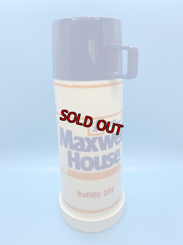 画像1: Maxwell House  Coffee Plastic Thermos /  マックスウェルハウスコーヒーのプラスチック製　サーモス、水筒 (1)