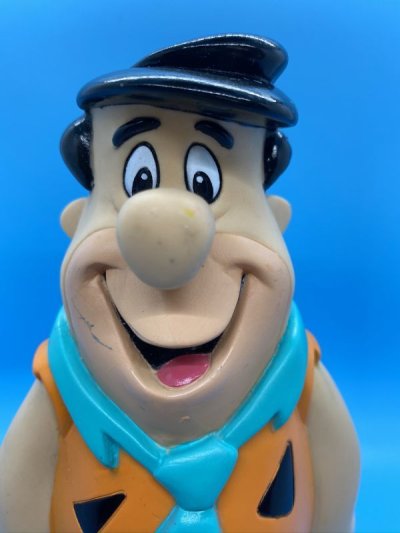画像1: Hanna Barbera Flintstones Fred Plastic Coin Bank Doll / フリントストーン　フレッド　プラスチック製 貯金箱　ドール　1994年