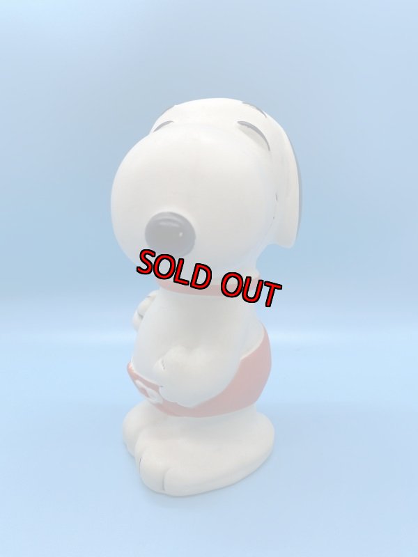 画像2:  Peanuts Soopy Plastic Coin Bank Doll  / ピーナッツ スヌーピー プラスチック製コインバンク 貯金箱 (2)