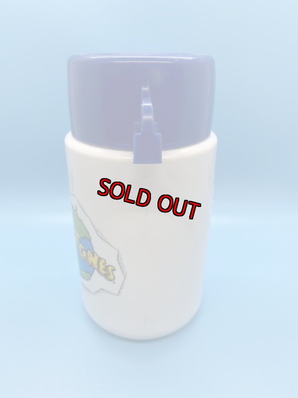 画像2: Hanna Barbera Flintstones Plastic Thermos /  フリントストーンズのプラスチック製サーモス、水筒 (2)