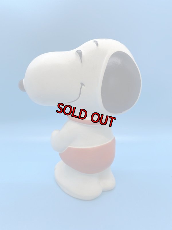 画像3:  Peanuts Soopy Plastic Coin Bank Doll  / ピーナッツ スヌーピー プラスチック製コインバンク 貯金箱 (3)