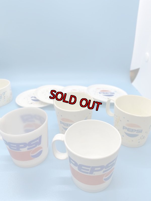 画像4: Pepsi Mini kids toy Plastic cups,dishes set of 16 / ペプシのプラスチック製ミニチュア、プレイセット　16ピース (4)