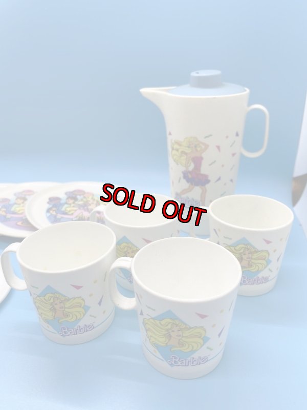 画像3: Barbie Mini kids toy Plastic cups,dishes set of 19 / バービーのプラスチック製ミニチュア、プレイセット　16ピース (3)