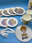 画像5: Barbie Mini kids toy Plastic cups,dishes set of 19 / バービーのプラスチック製ミニチュア、プレイセット　16ピース (5)