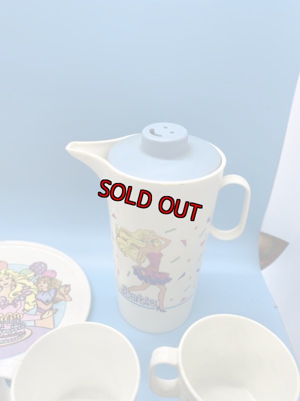 画像4: Barbie Mini kids toy Plastic cups,dishes set of 19 / バービーのプラスチック製ミニチュア、プレイセット　16ピース (4)