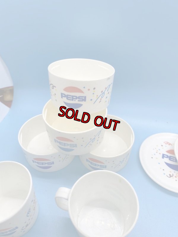 画像6: Pepsi Mini kids toy Plastic cups,dishes set of 16 / ペプシのプラスチック製ミニチュア、プレイセット　16ピース (6)