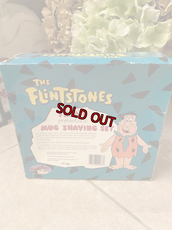 画像3: Hanna Barbera Flintstones Mug  Shaving Set  With Box 1994  /  フリントストーンズ、箱付きマグ、シェービングセット (3)