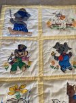 画像4: Appriques  Fabric Blanket / アップリケ　キルト　ブランケット (4)