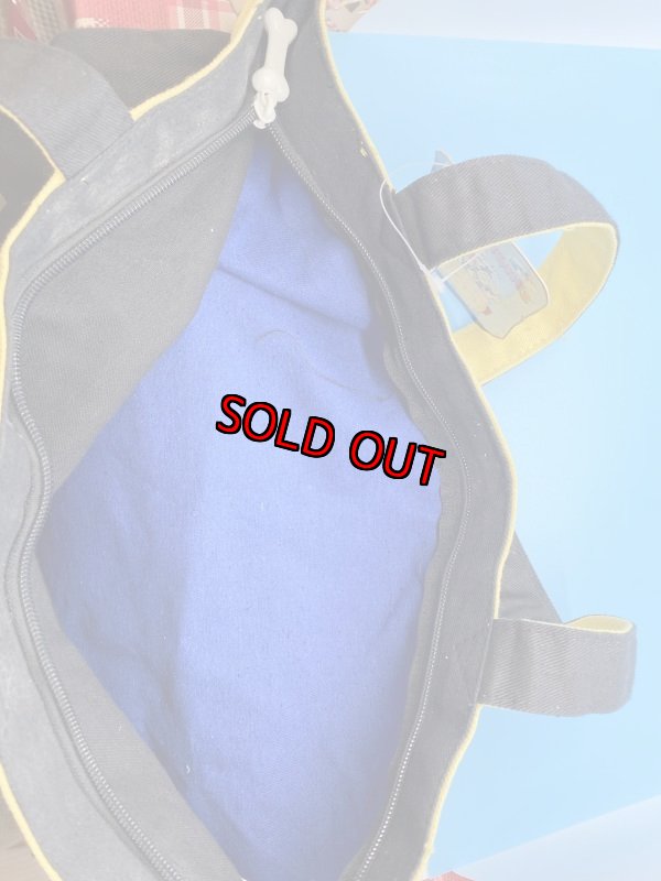 画像4: Hanna Barbera Flintstones Blue Tote Bag 1994  /  フリントストーンズのブルー、トートバッグ (4)