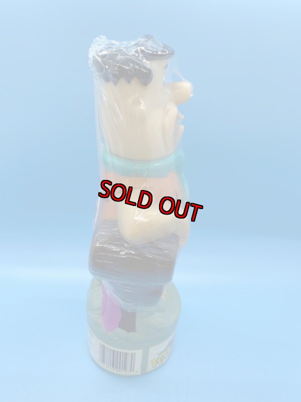 画像4: Hanna Barbera Flintstones Fred  Babble Bath  Bottle 1996 /  フリントストーンズ、フレッドのバブルバスボトル (4)