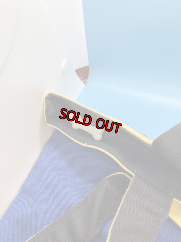 画像2: Hanna Barbera Flintstones Blue Tote Bag 1994  /  フリントストーンズのブルー、トートバッグ (2)