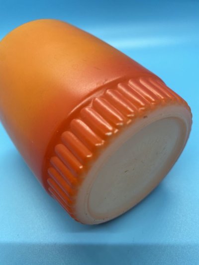 画像3: Fire King Orange Bottom Rib Mug / ファイヤーキング　オレンジ　ボトムリブ　マグ