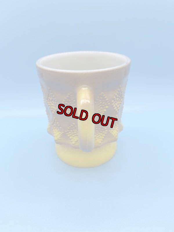 画像2: Fire King Yellow & Brown Kimberly  Mug / ファイヤーキング　キンバリー　イエロー＆ブラウン　マグ　(B) (2)