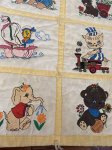 画像5: Appriques  Fabric Blanket / アップリケ　キルト　ブランケット (5)