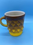 画像3: Fire King Yellow & Brown Kimberly  Mug / ファイヤーキング　キンバリー　イエロー＆ブラウン　マグ　(B) (3)