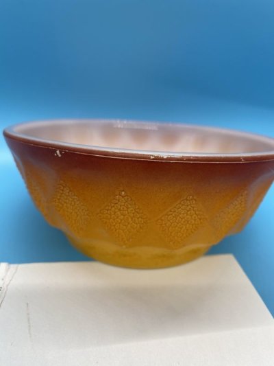 画像1: Fire King Yellow & Orange Kimberly  Bowl / ファイヤーキング　キンバリー　イエロー＆オレンジ　ボウル