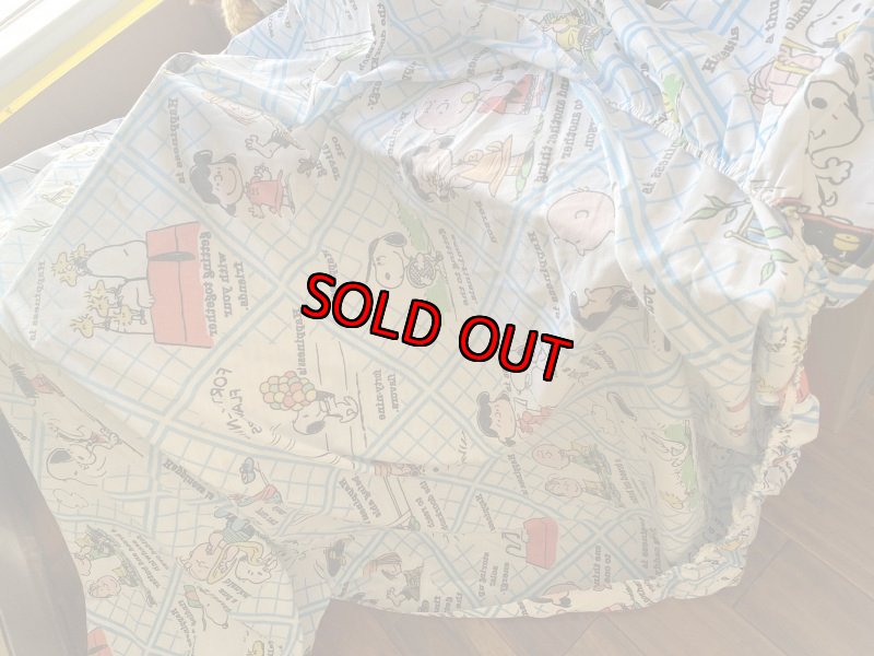 画像4:  Soopy fabric box  Sheet / スヌーピー　ボックスシーツ　生地　 (4)