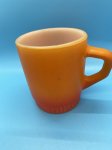 画像1: Fire King Orange Bottom Rib Mug / ファイヤーキング　オレンジ　ボトムリブ　マグ (1)