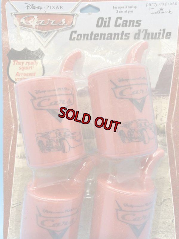 画像2: Disney pixar Cars  Oil cans toy /  ディズニー　ピクサー、カーズ　ブリスター入り オイル缶セット (2)