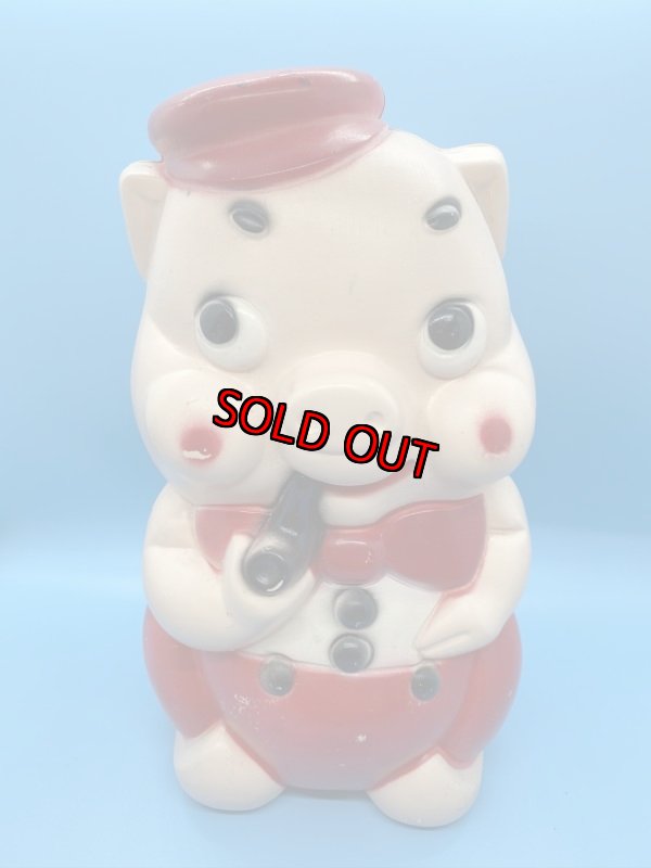 画像1: Pig Piggy Plastic coin bank / ブタのプラスチック製　貯金箱　ピギーバンク (1)