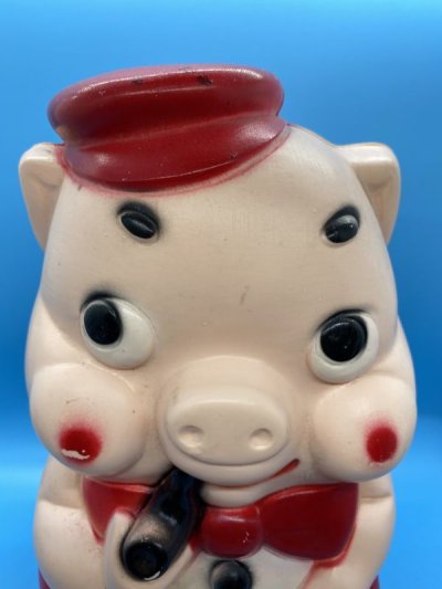 画像1: Pig Piggy Plastic coin bank / ブタのプラスチック製　貯金箱　ピギーバンク