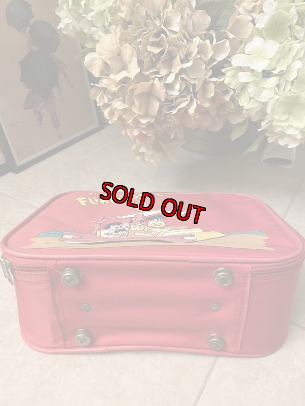 画像5: Hanna Barbera Flintstones red Suite Case /  フリントストーンズの赤いスーツケース　70年代 (5)