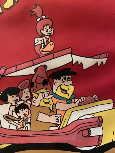 画像1: Hanna Barbera Flintstones red Suite Case /  フリントストーンズの赤いスーツケース　70年代
