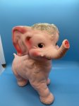 画像1: Pink Elephant Sun Rubber Doll / ピンクの像、エレファントドール　サンラバー社　1961年 (1)