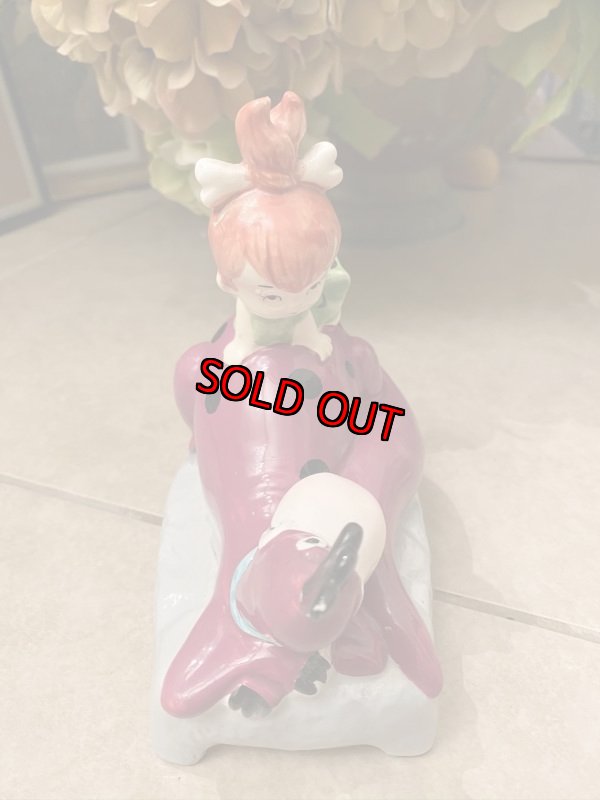 画像4: Hanna 　Barbera Flintstones Pebbles and Dino Ceramic Coin Bank  / フリントストーン　ペブルスとディノの陶器製貯金箱 (4)