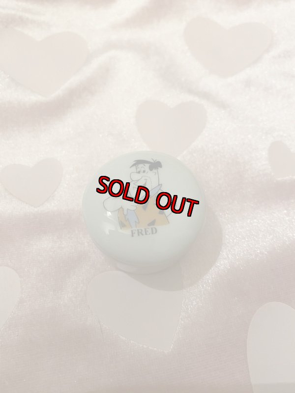 画像2: Hanna 　Barbera Flintstones Fred Ceramic Pill Case  / フリントストーン　フレッド 陶器製ピルケース (2)