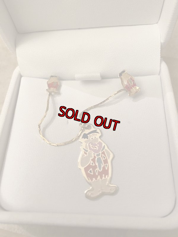 画像1: Hanna Barbera Flintstones Fred pierce & Necklace Set /  フリントストーンズ、フレッドのアクセサリーセット (1)