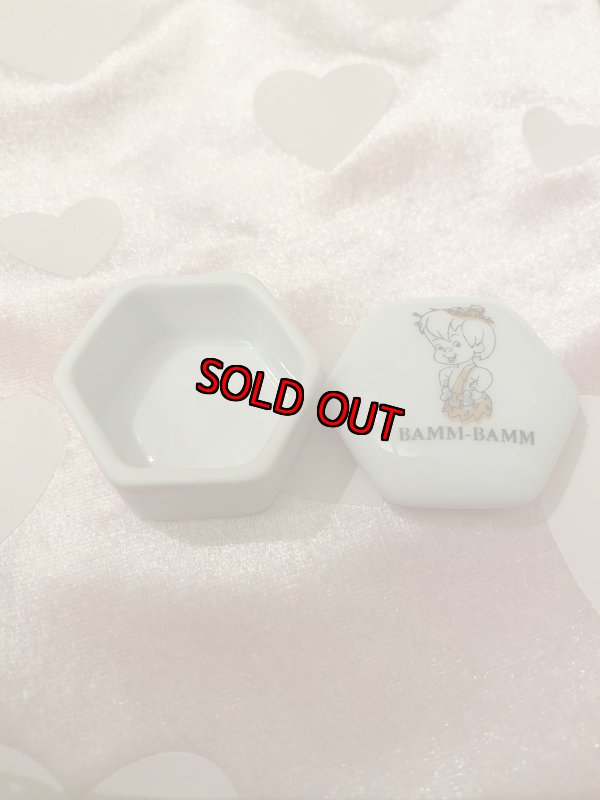 画像1: Hanna 　Barbera Flintstones Bamm Bamm Ceramic Pill Case  / フリントストーン　バンバン陶器製ピルケース (1)