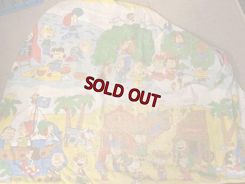 画像2:  Soopy fabric Box Sheet / スヌーピー　ボックスシーツ　生地　ウエスターン (2)