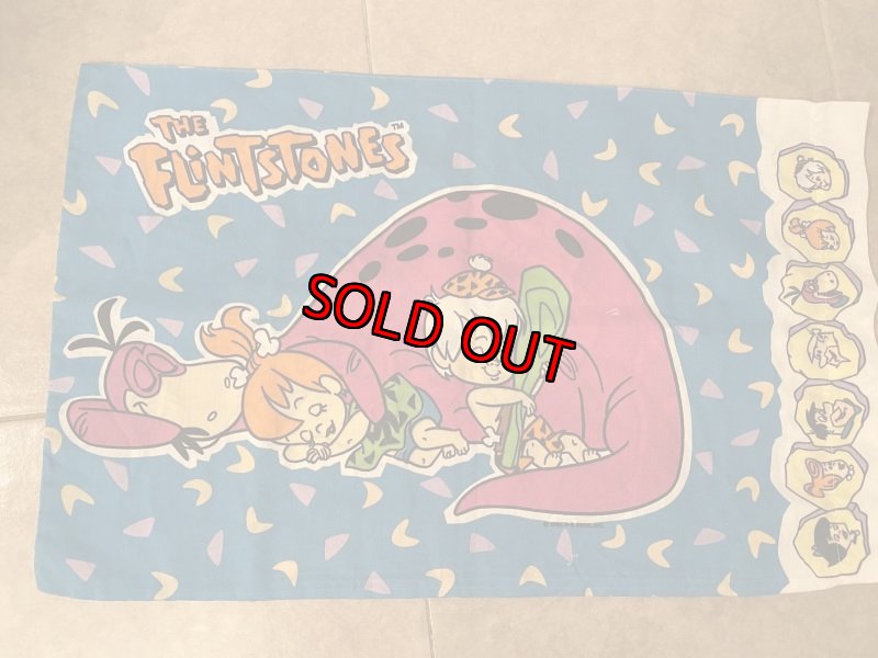 画像2: Hanna Barbera Flintstones Pillow Case  / ハンナバーベラ、フリントストーンズのピローケース(A) (2)