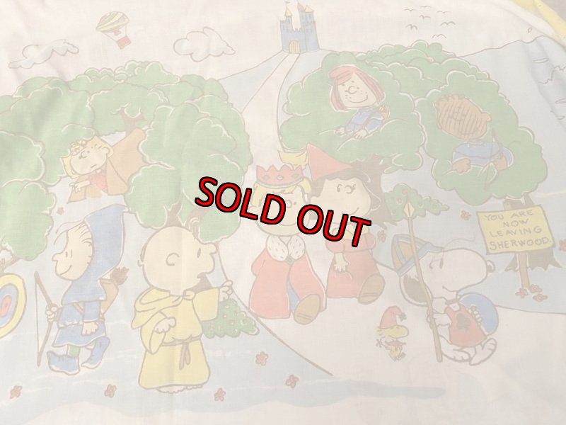 画像4:  Soopy fabric Box Sheet / スヌーピー　ボックスシーツ　生地　ウエスターン (4)