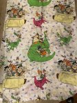画像1: Hanna Barbera Flintstones Flat  Sheet 1994 / ハンナバーベラ、フリントストーンズのフラットシーツ(A) (1)