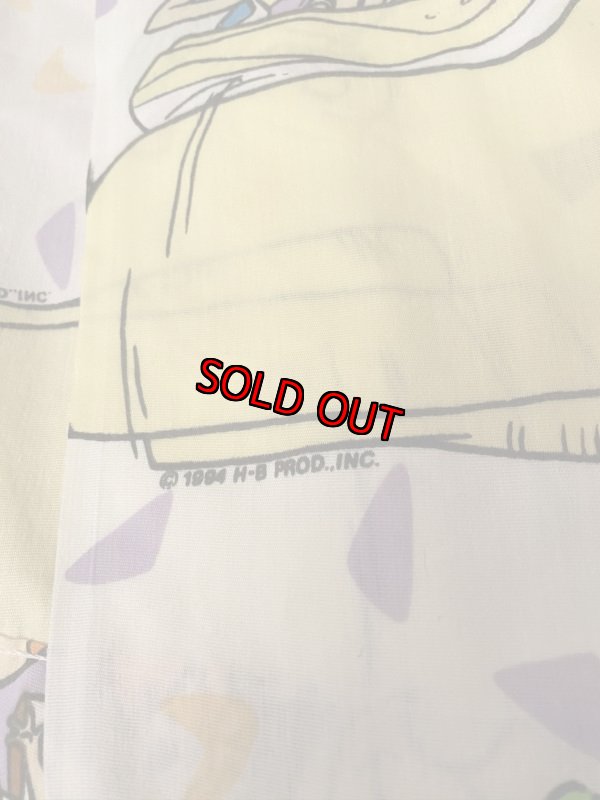 画像2: Hanna Barbera Flintstones Flat  Sheet 1994 / ハンナバーベラ、フリントストーンズのフラットシーツ(A) (2)