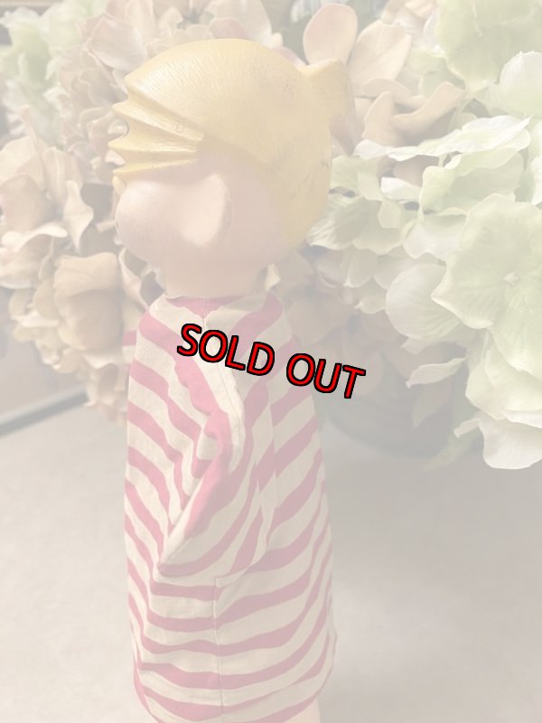 画像2: Dennis the Menace hand puppet / わんぱくデニスのハンドパペット　赤と白のストライプ (2)