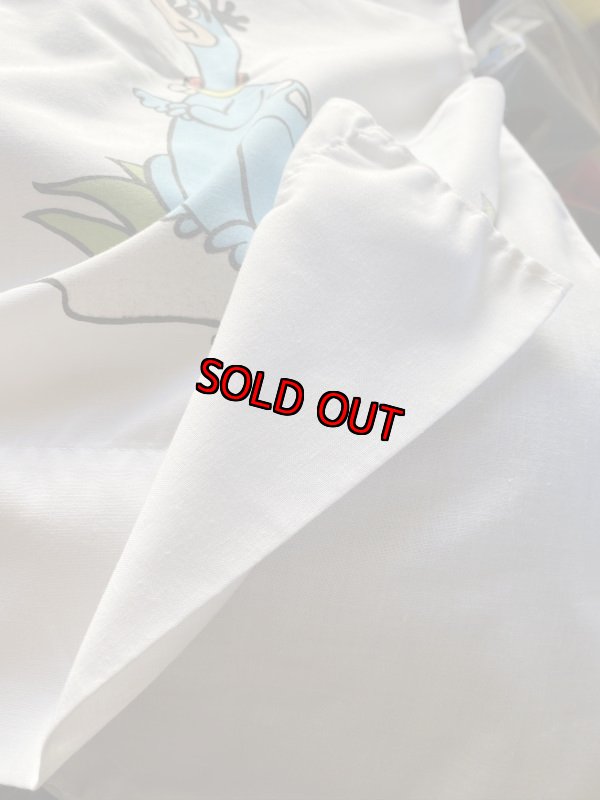 画像10: Hanna Barbera Flintstones Flat  Sheet  / ハンナバーベラ、フリントストーンズのフラットシーツ下にイラスト(B) (10)