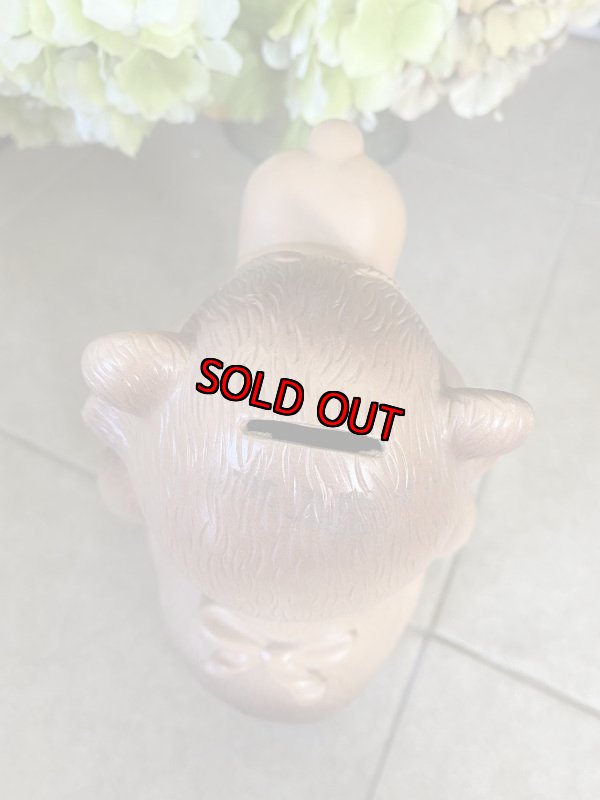 画像6: Brown Bear  Plastic coin bank Bankers systems / 茶色のクマの親子、プラスチック製　貯金箱 (6)
