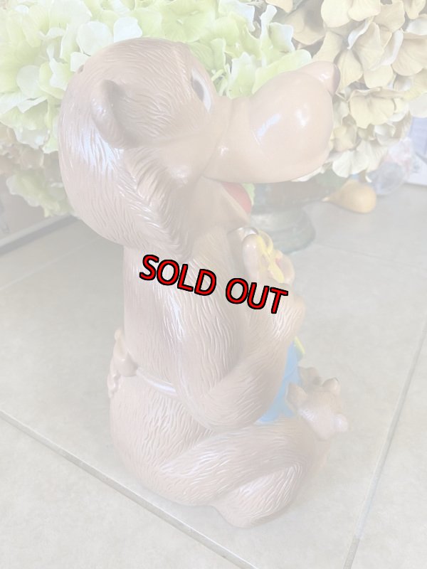 画像4: Brown Bear  Plastic coin bank Bankers systems / 茶色のクマの親子、プラスチック製　貯金箱 (4)