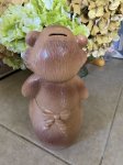 画像3: Brown Bear  Plastic coin bank Bankers systems / 茶色のクマの親子、プラスチック製　貯金箱 (3)