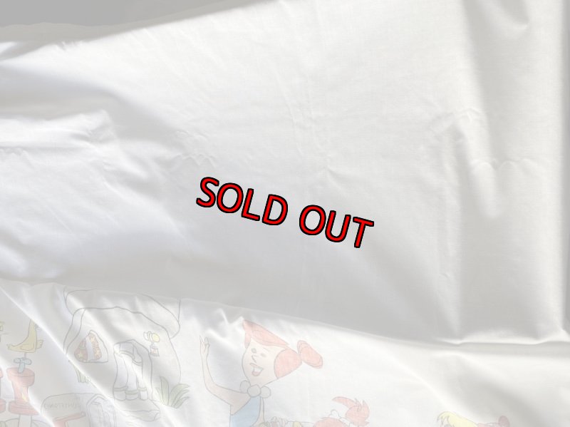 画像7: Hanna Barbera Flintstones Flat  Sheet  / ハンナバーベラ、フリントストーンズのフラットシーツ下にイラスト(B) (7)